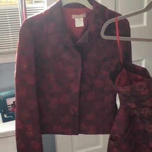 Bustier dress and jacket